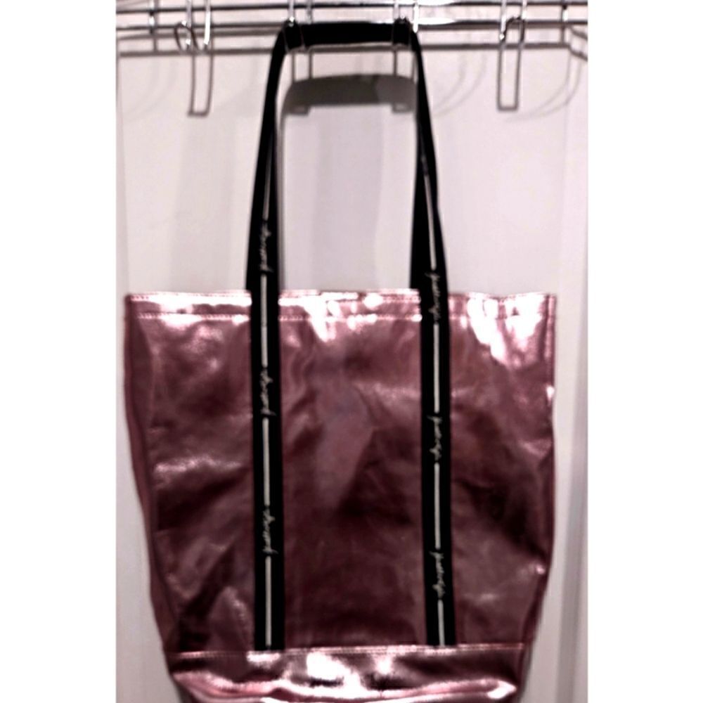 Kendall & Kylie Tote Bag/Excellent Used Condition/Fits Laptop/Pink Metallic